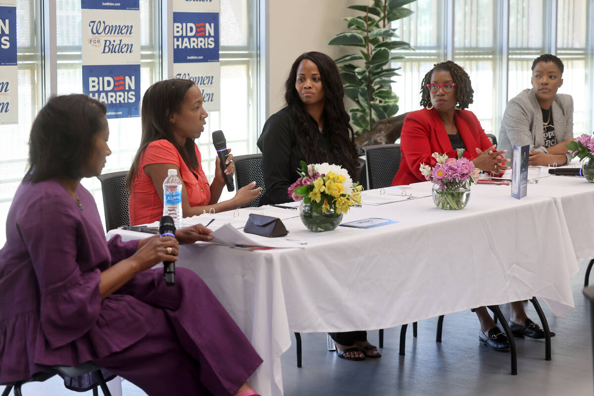 Dr. Marguerite Brathwaite, second from left, owner and CEO at Innovative Women’s Care, s ...