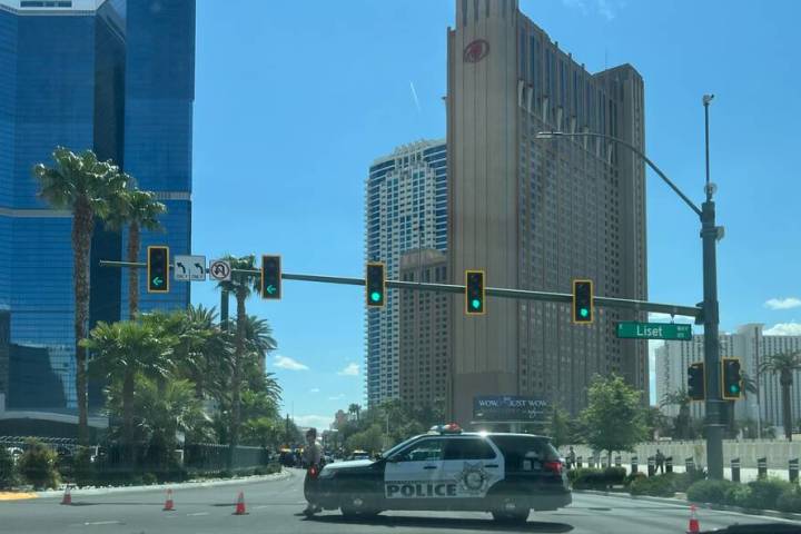 The Las Vegas Metropolitan Police Department was involved in two separate vehicle pursuits on S ...