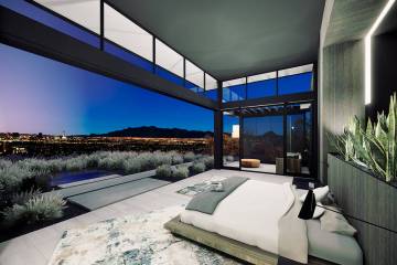 The home, purchased by Oscar De La Hoya, will have that signature Blue Heron modern look with i ...