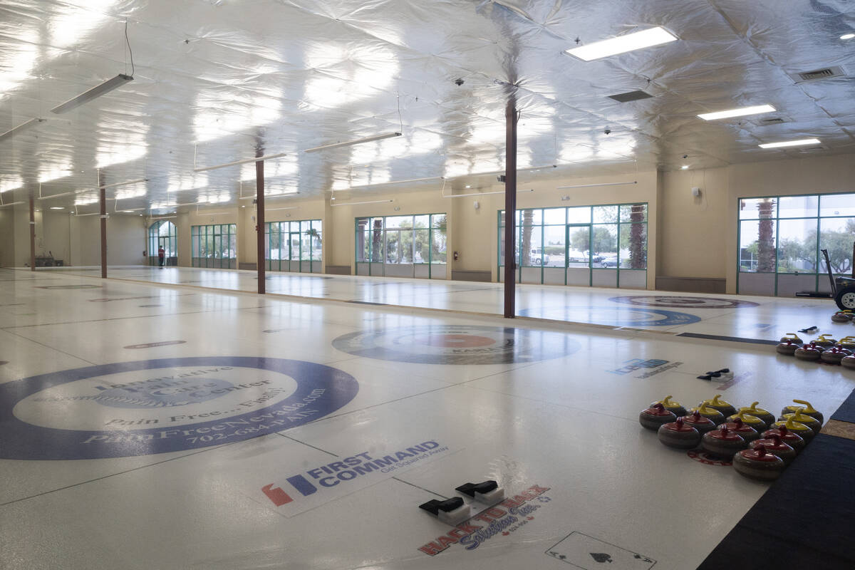 The CurlVegas curling facility on Thursday, April 25, 2024, in Las Vegas. (Ellen Schmidt/Las Ve ...