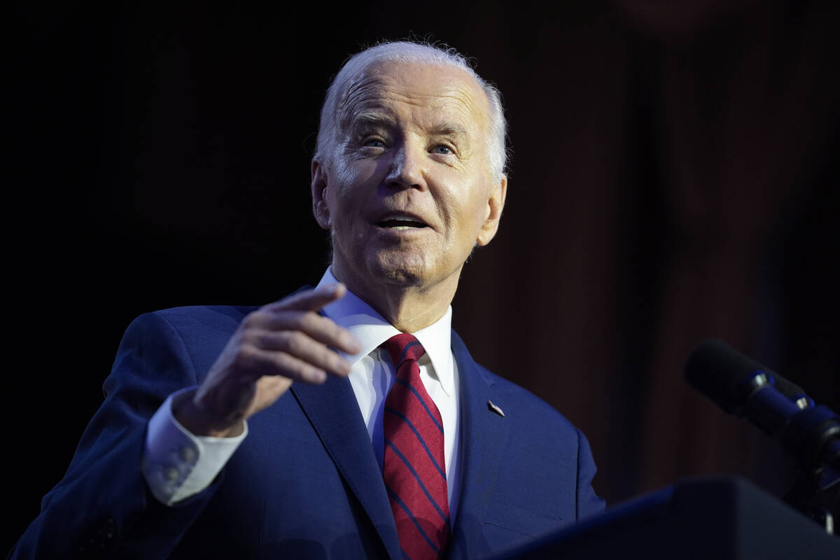 President Joe Biden speaks to the North America's Building Trade Union National Legislative Con ...