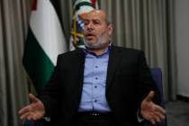 Khalil al-Hayya, a high-ranking Hamas official who has represented the Palestinian militant gro ...