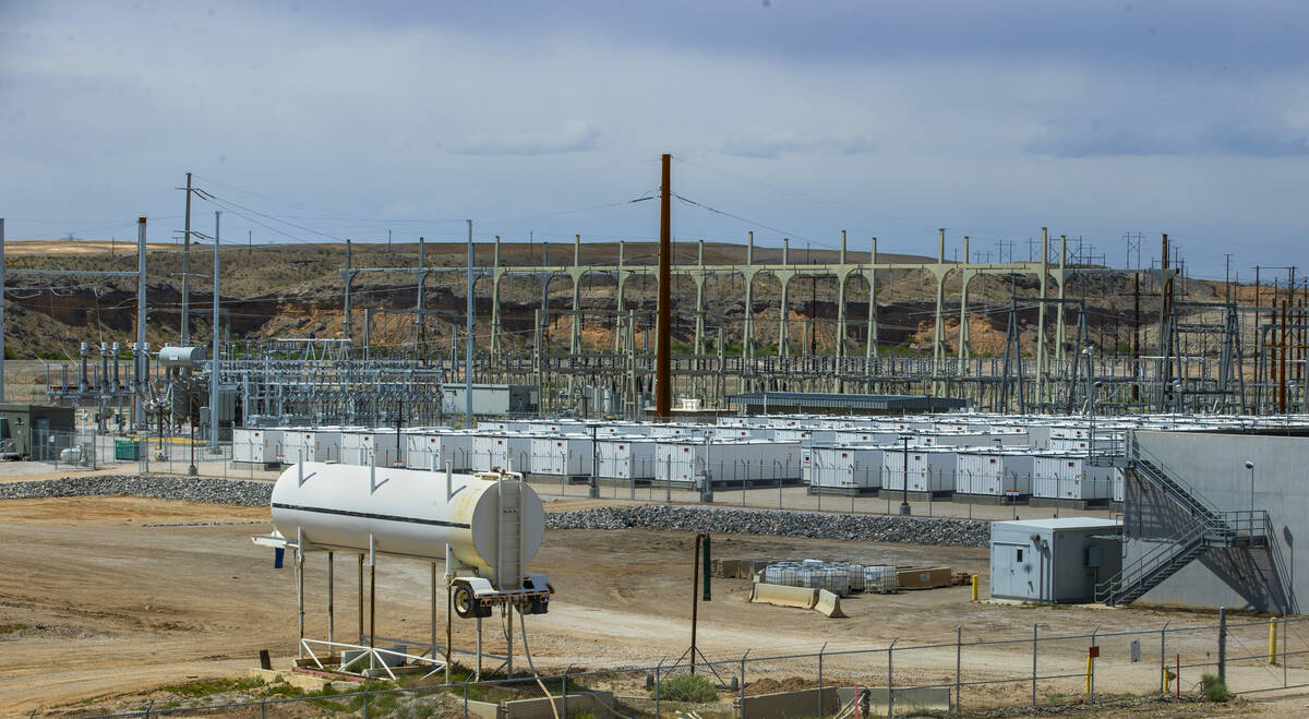 There are currently 208 battery containers on site at the NV Energy operated Reid Gardner Batte ...