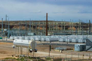 There are currently 208 battery containers on site at the NV Energy operated Reid Gardner Batte ...