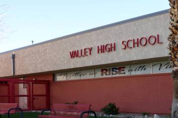 Valley High School in Las Vegas (K.M. Cannon/Las Vegas Review-Journal) @KMCannonPhoto