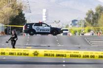 Las Vegas police is investigating a fatal crash involving a motorcycle and a truck near East Ca ...