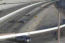 Nevada State Police are investigating a crash on the 215 Beltway near Far Hills Avenue on Sunda ...