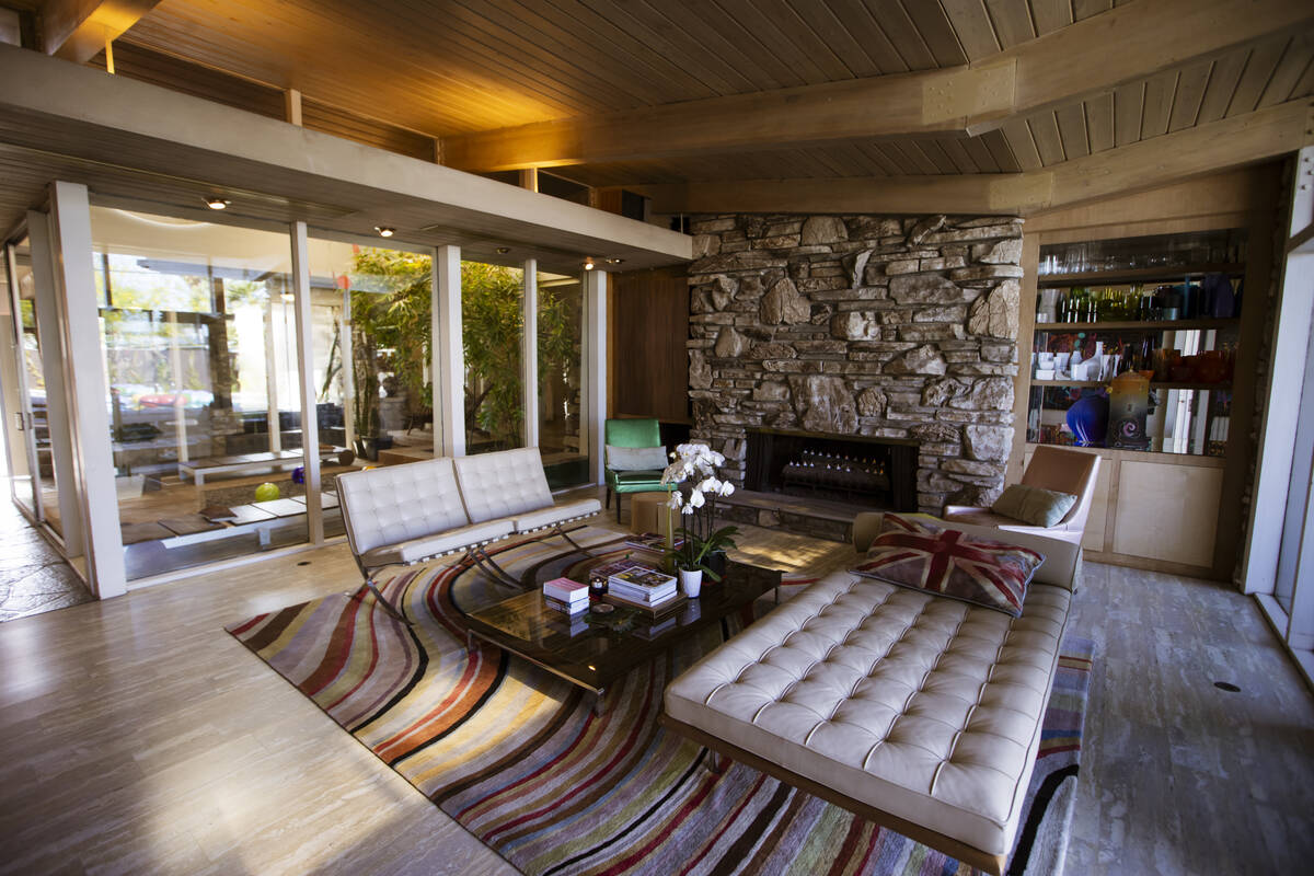 A living room is seen inside a 1964 home in the historic John S. Park neighborhood during a tou ...