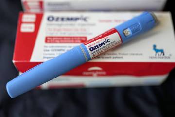 The injectable drug Ozempic is displayed, July 1, 2023, in Houston. Federal regulators are chal ...
