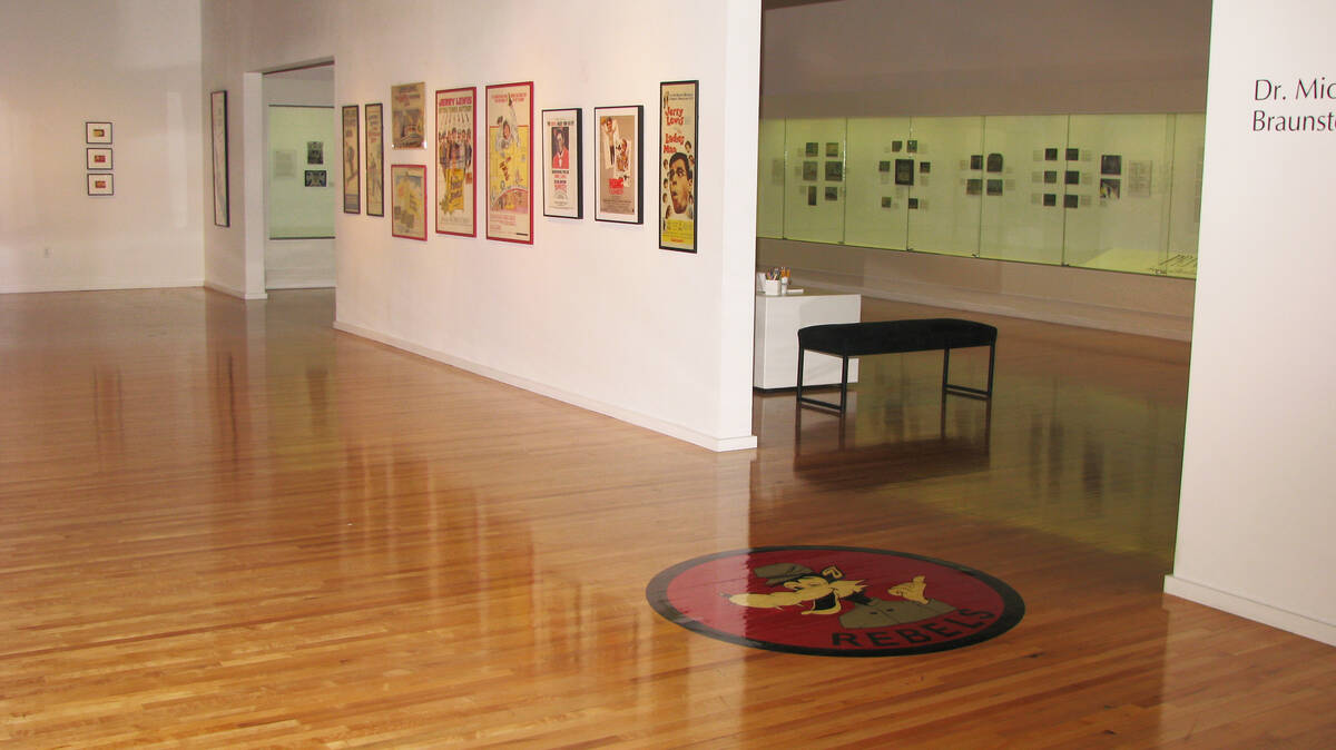 The Barrick Museum at UNLV was formerly the gymnasium. During the filming of "Viva Las Veg ...