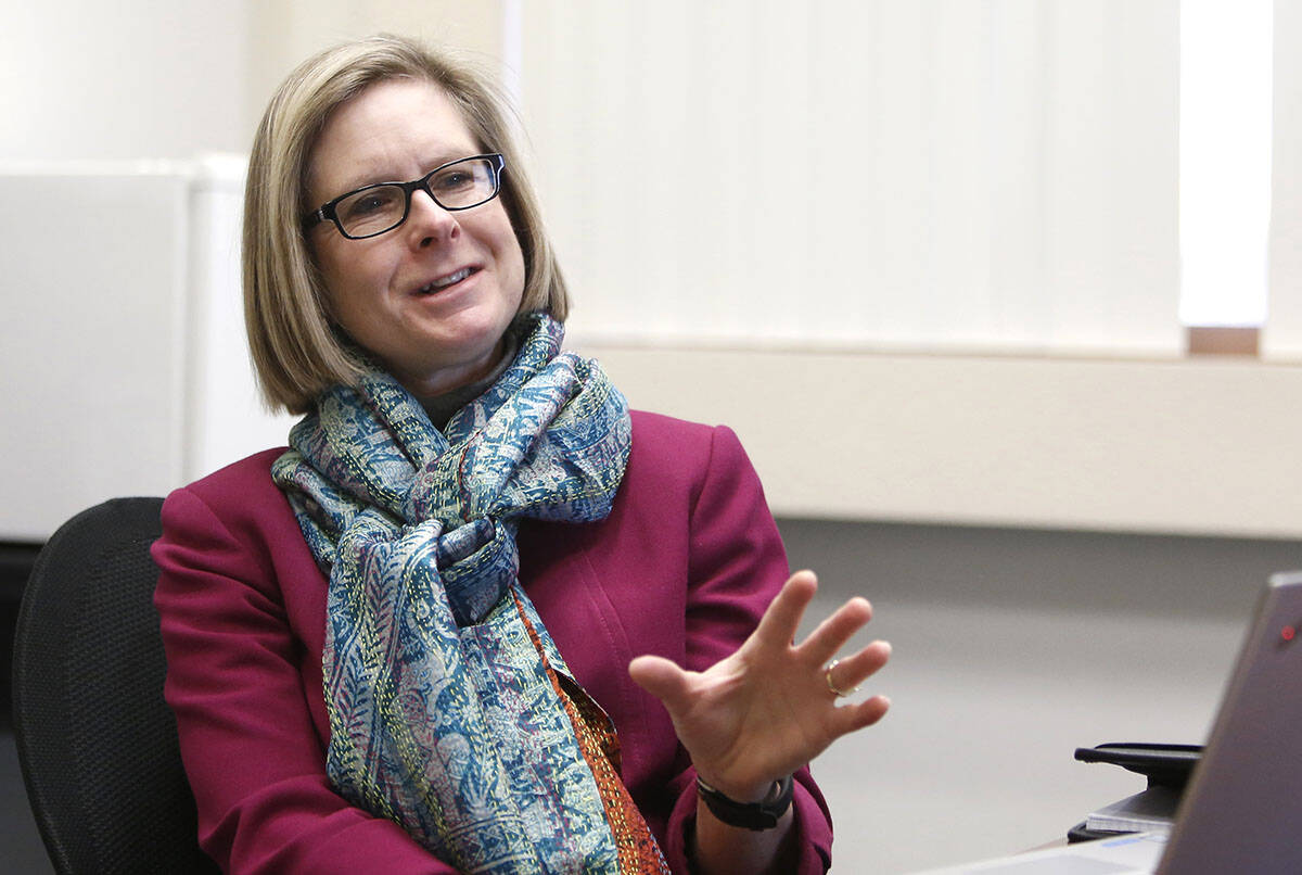 CSN administrator Margo Martin during an interview in December 2017. (Bizuayehu Tesfaye/Las Veg ...