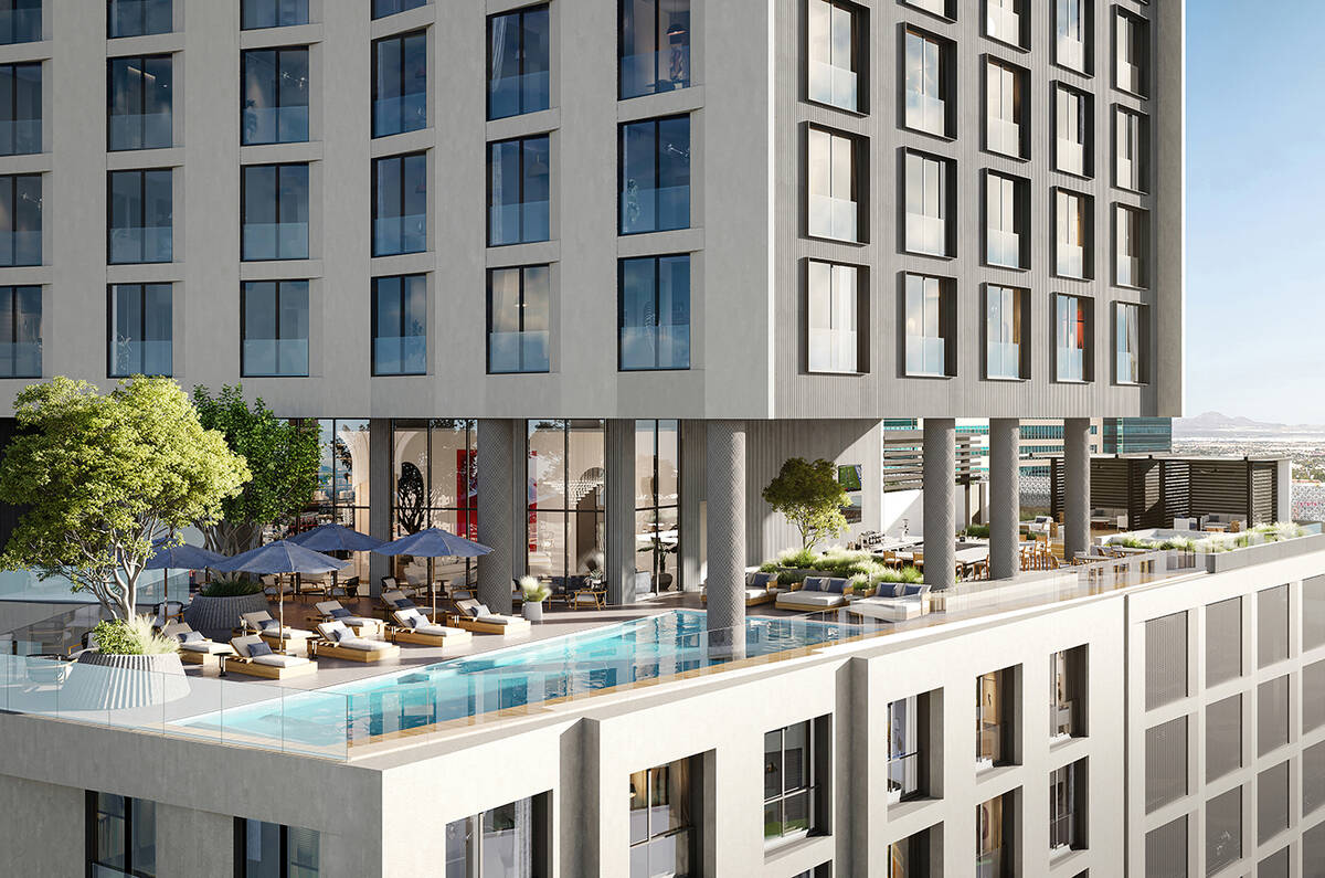 The Cello Tower high-rise condominium project in downtown Las Vegas will house 240 units in a 3 ...