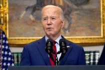 President Joe Biden delivers remarks about student protests over the war in Gaza, from the Roos ...