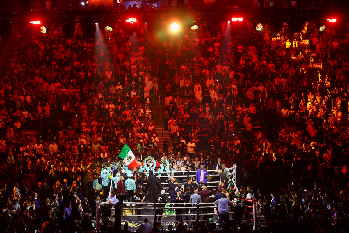 Canelo Álvarez and Jaime Munguía take the ring for their undisputed world super middl ...