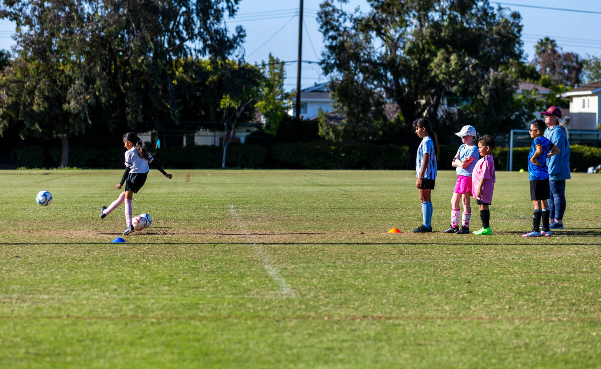 Soccer practice currently occupies the many fields at the Jack Hammett Sports Complex as the Ci ...