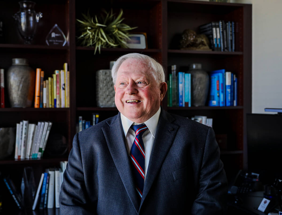 Local realtor Forrest Barbee poses for a portrait at the offices he works at in Henderson, Wedn ...