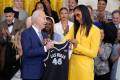 Aces visit with Bidens, Harris at White House