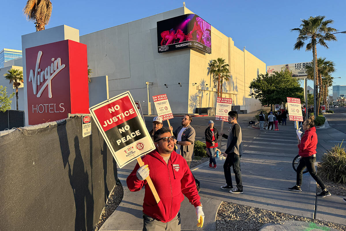 Culinary Local 226 members at Virgin Hotels, located on Paradise Road about one mile west of La ...