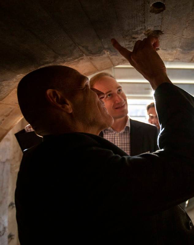 Regional Director of the Lower Colorado Basin Terrance Fulp points out part of the maintenance ...