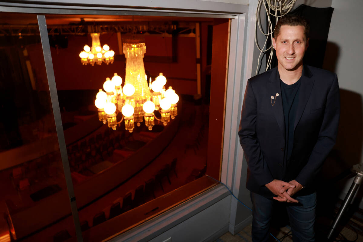 Plaza CEO Jonathan Jossel poses for a photo in the showroom lighting booth at the downtown Las ...