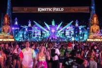 Kinetic Field is framed with art installations during the second day of the electronic dance mu ...