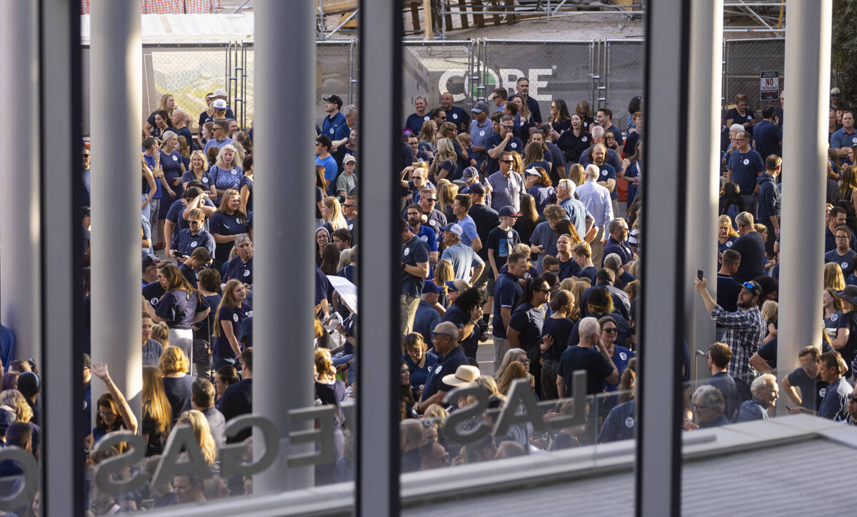 Supporters of a proposed Church of Jesus Christ of Latter-day Saints temple gather outside of L ...