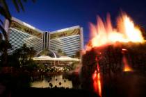 JASON BEAN/LAS VEGAS REVIEW-JOURNAL The Mirage Hotel and Casino in Las Vegas on Wednesday night ...