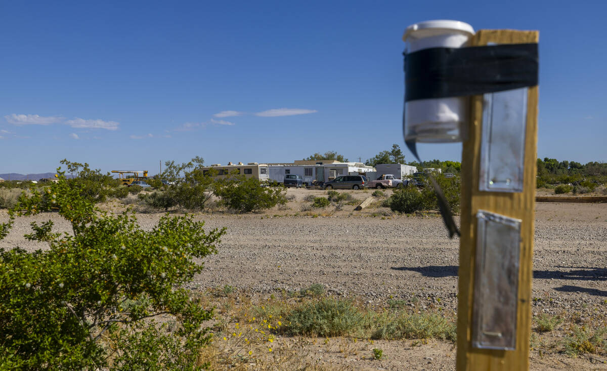 One of hundreds of mining claims staked recently by Rover Critical Minerals is seen across the ...