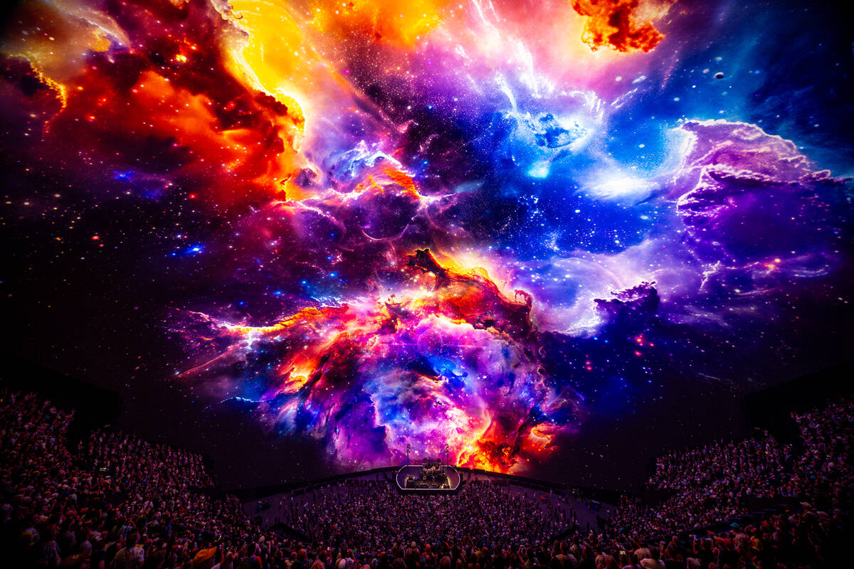 A shot of Dead & Company's opening night at the Sphere on Thursday, May 16, 2024. (Alive Coverage)