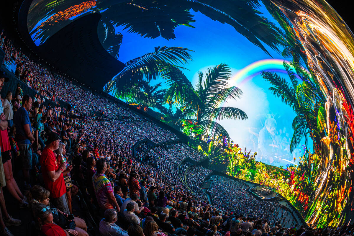 A shot of Dead & Company's opening night at the Sphere on Thursday, May 16, 2024. (Alive Coverage)