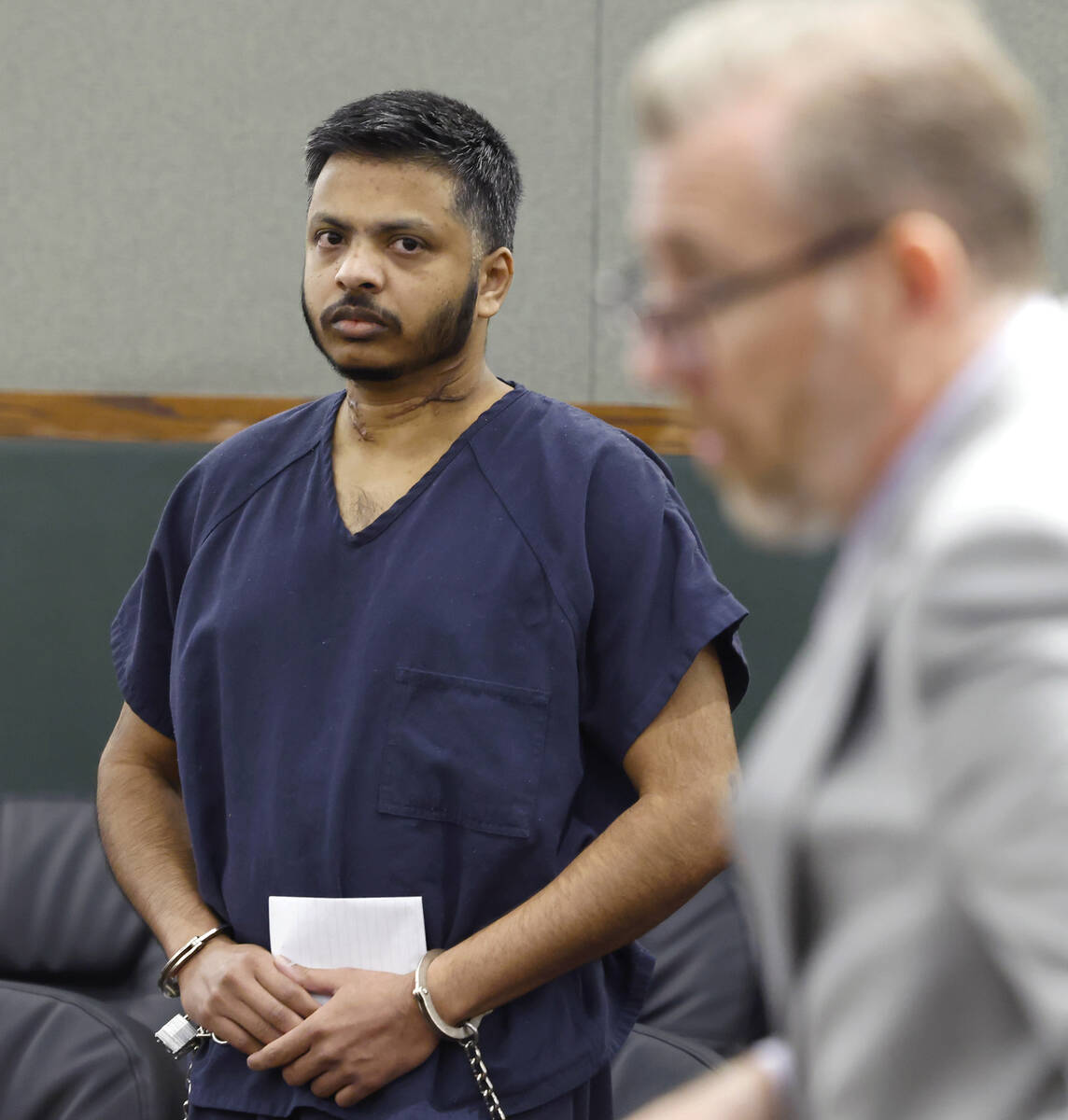 Shiva Gummi, who pleaded guilty to fatally stabbing his wife Dr. Gwendoline Amsrala on the morn ...