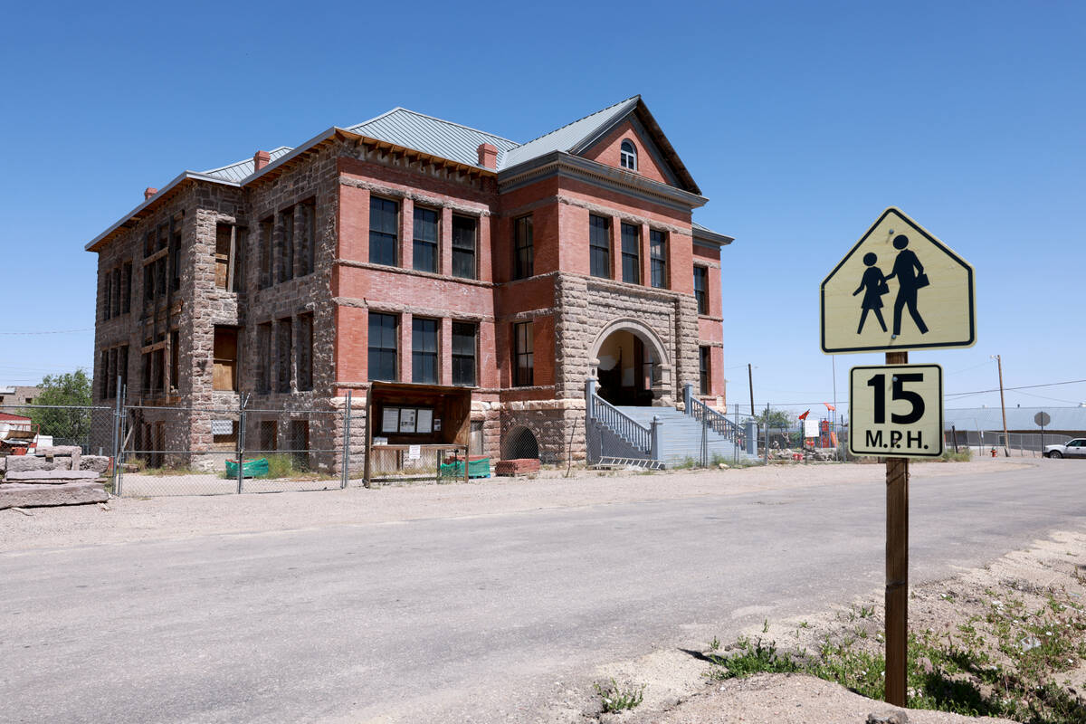The Goldfield schoolhouse is shown in the former boomtown Wednesday, May 22, 2024. Helen McLeod ...