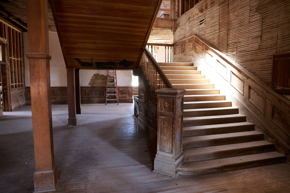 The Goldfield schoolhouse is shown in the former boomtown Wednesday, May 22, 2024. Helen McLeod ...