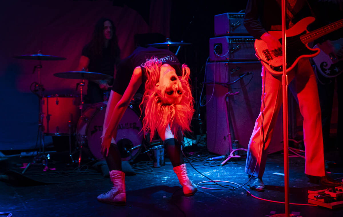 Arrow de Wilde of Starcrawler performs during a Punk Rock Bowling music festival club show at B ...