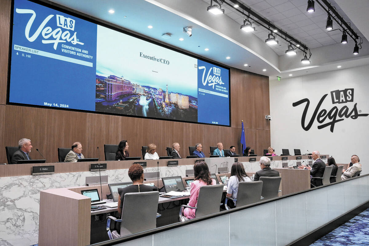 The monthly meeting of the LVCVA Board of Directors takes place Tuesday, May 14, 2024, at the L ...