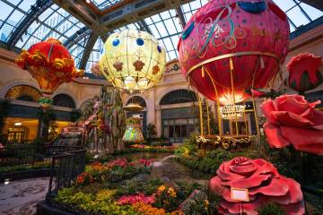 The Bellagio's new "Higher Love" summer display is seen in this photo. (MGM Resorts International)