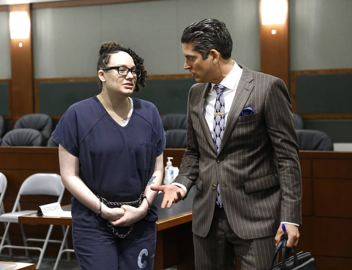 Lindsey Bello, who pleaded guilty to murder in the death of her 3-month-old son, leaves a court ...