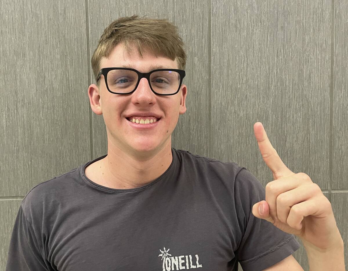 Palo Verde's Owen Carlsen is a member of the Nevada Preps All-Southern Nevada boys swimming and ...