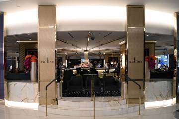 The Collins bar is seen during Fontainebleau Las Vegas grand opening celebration on December 13 ...