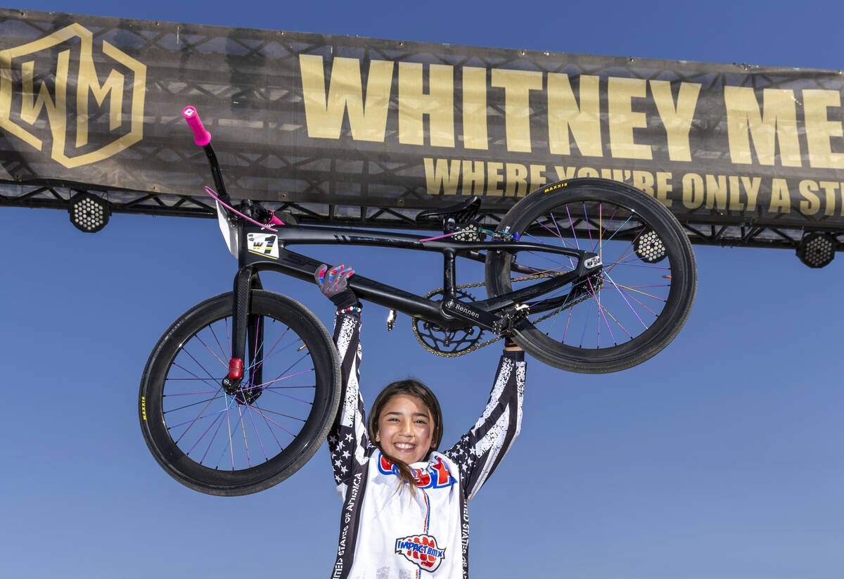 Isabella Smith won the world BMX championship for her age group last month and races at her loc ...