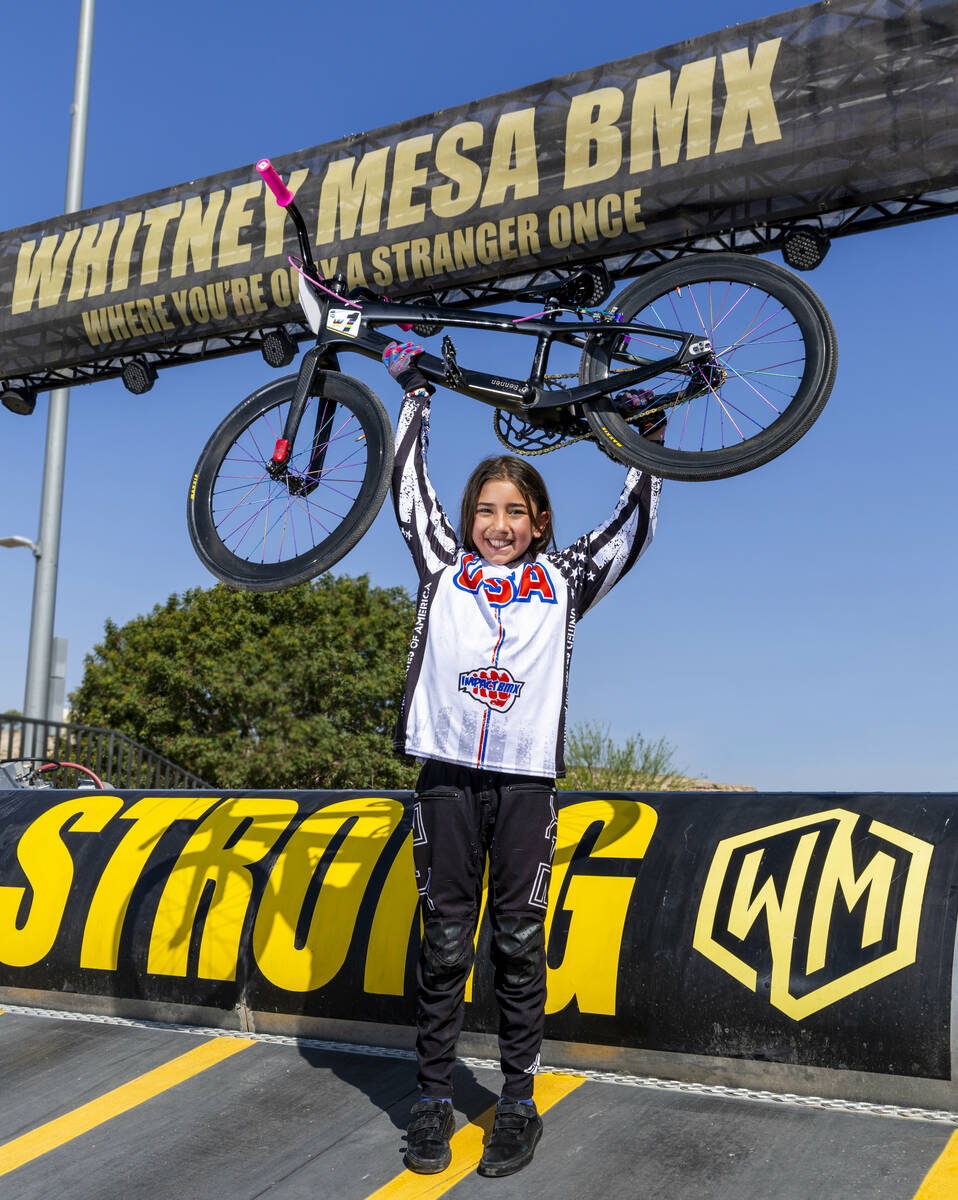 Isabella Smith won the world BMX championship for her age group last month and races at her loc ...
