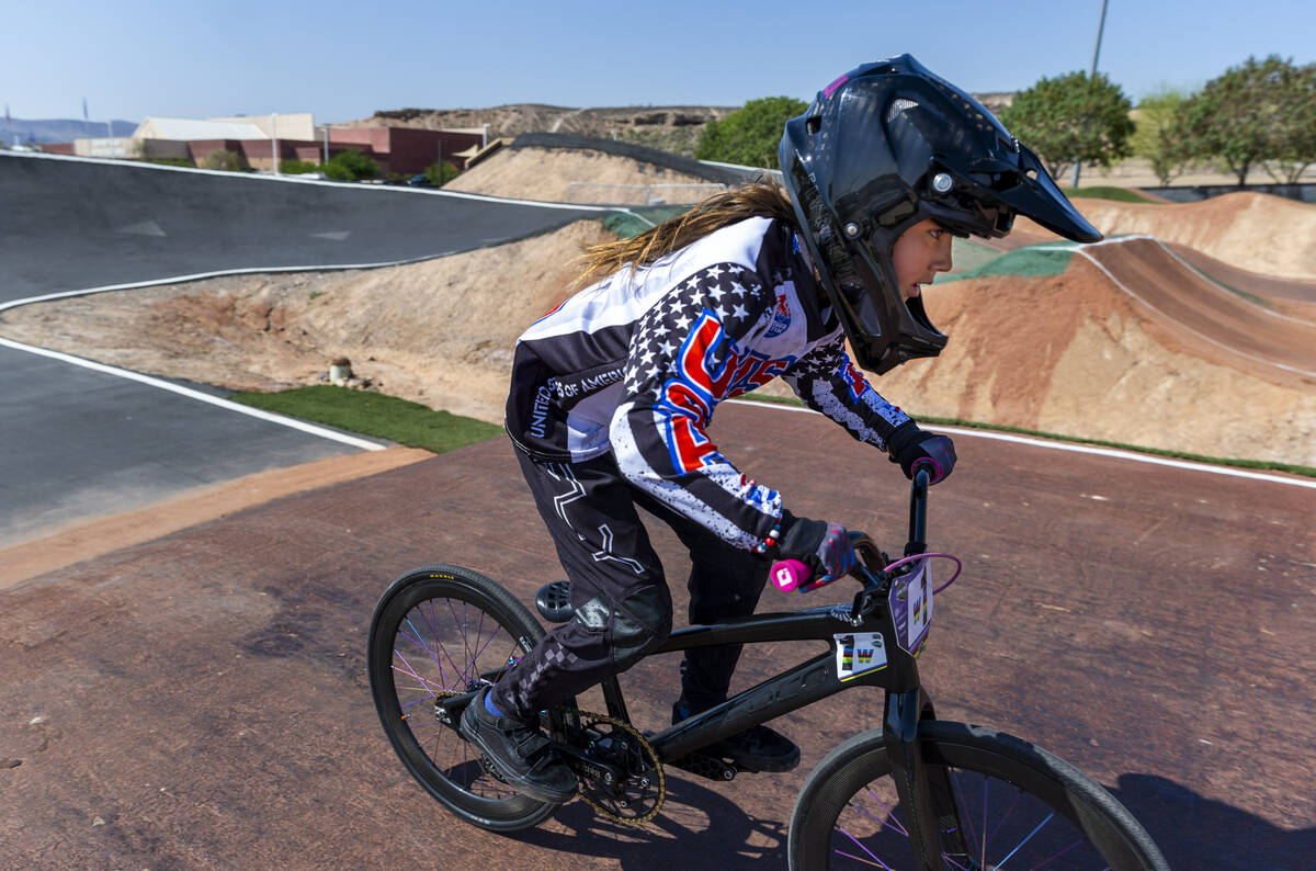 Isabella Smith won the world BMX championship for her age group last month and races at her loc ...
