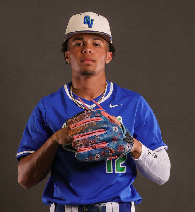 Green Valley's Caden Kirby is a member of the Nevada Preps All-Southern Nevada baseball team.