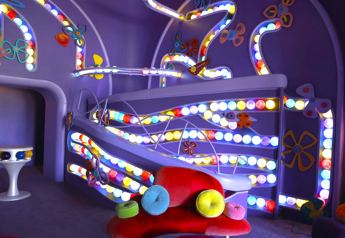 An image of the living room inside an "Inside Out 2"-themed property with rooms inspi ...