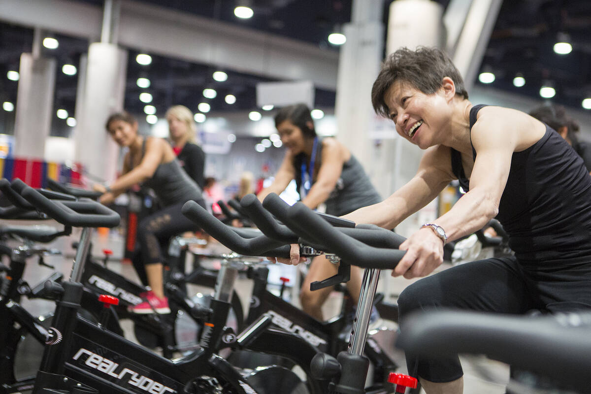 Several Las Vegas Strip properties include 24-hour fitness centers as amenities for hotel guest ...