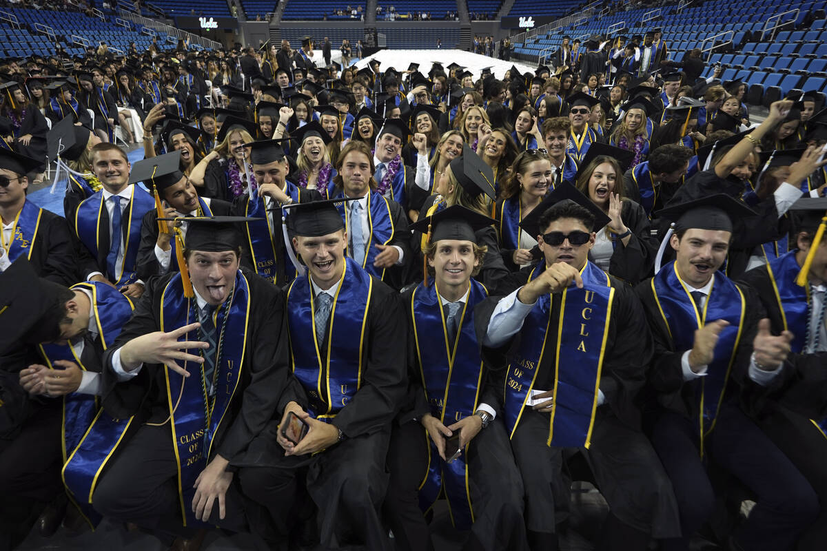 Graduation ceremonies begin at California universities without major war protests