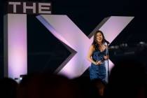 Kristi Yamaguchi receives the Game Changer Award during The IX Awards ceremony on Monday, June ...