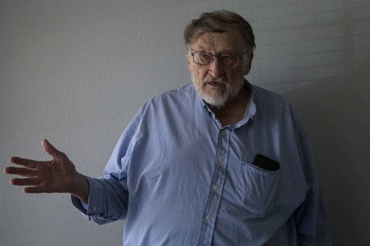 James Belnap at his home on Monday, June 24, 2024, in Mesquite. Belnap, the widower of Marsha B ...