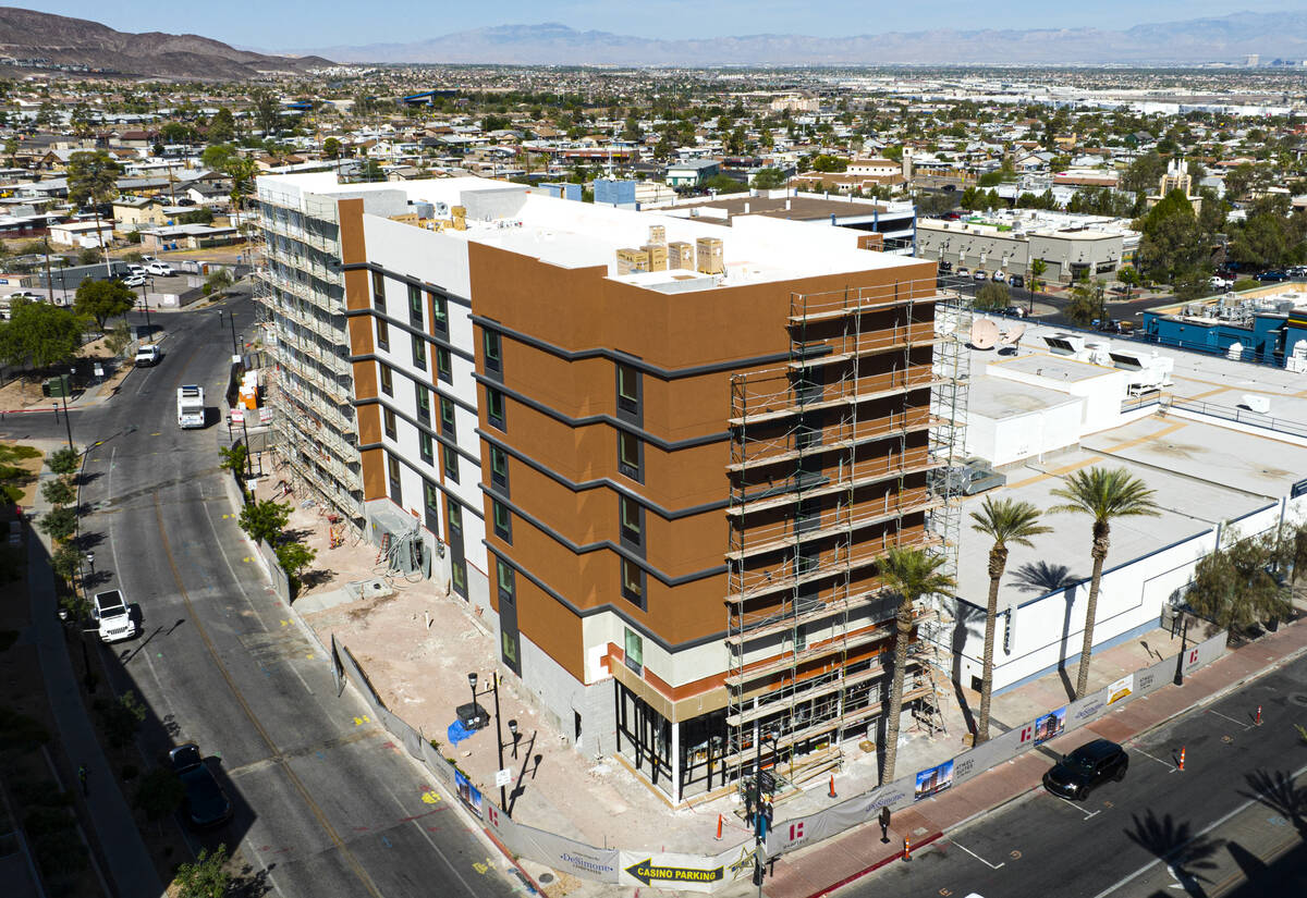 Construction is underway at the Atwell Suites hotel in the Water Street District of downtown He ...