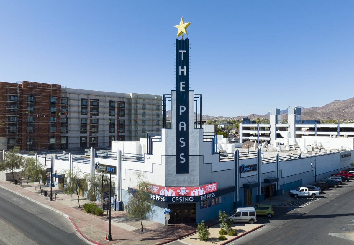 The Pass Casino in the Water Street District of downtown Henderson is seen on Tuesday, June 25, ...